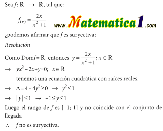 funciones biyectivas ejercicios resueltos